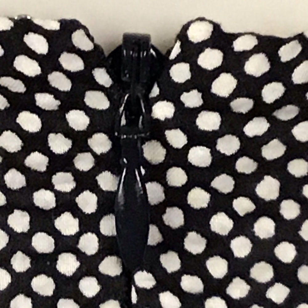 J.Crew strapless mini. Dark navy w/ white. Size 2 - Picture 3 of 6
